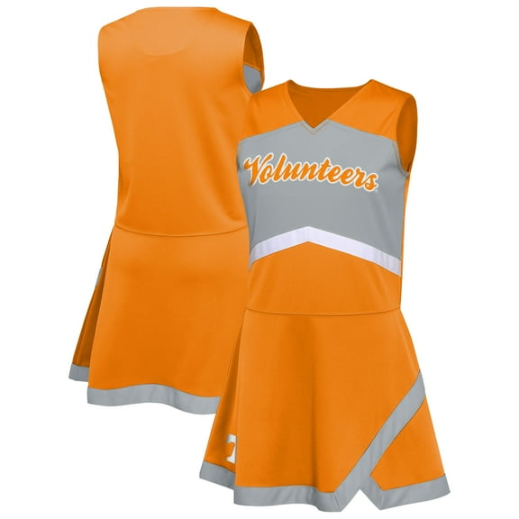 Girls Youth Tennessee Orange Tennessee Volunteers Cheer Captain Jumper Dress