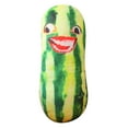 thumbnail image 2 of PATLOLLAV Funny Large 3D Cucumber Plush Throw Pillow,Silly Pickle Stuffed Cucumber Plushie Plant with Smile Face, Adorable Pickle Plush Food Shape Sleeping Pillow Decor,23.6x11.8x11.8 inch, 2 of 6