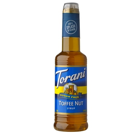 Torani Sugar Free Toffee Nut Flavoring Syrup, Coffee Flavoring, Drink Mix, 12.7 oz