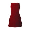 thumbnail image 5 of Yteetum Women's Summer Dresses Oversized V Neck Sleeveless A Line Mini Dress Sundress Casual Floral Printed Loose Fits Lightwieght Comfy Travel Vacation Dresses, 5 of 6