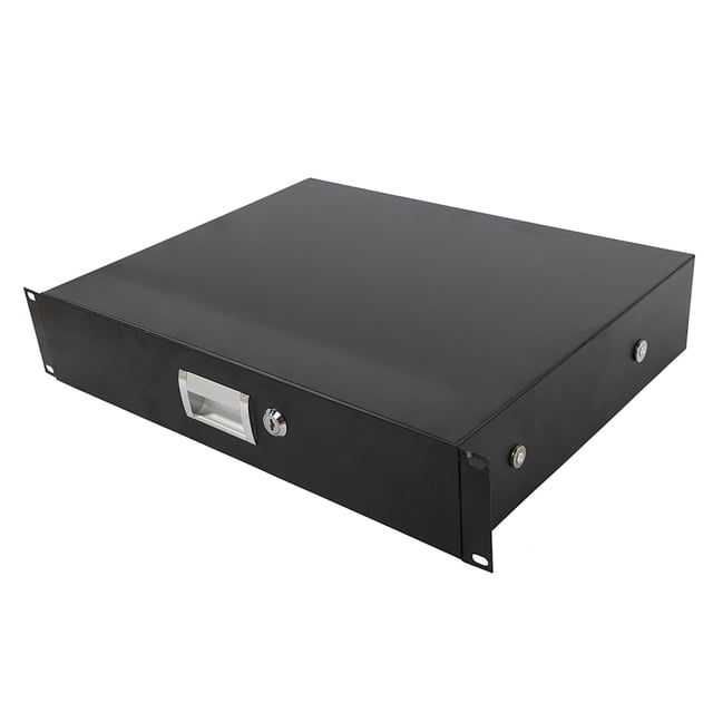Gabinete con Cajón para Rack Ktaxon 2U de Acero con Cerradura 48x36x9cm