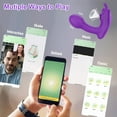 thumbnail image 2 of TLUDA APP Remote Control Women Wearable Vibrator G Spot Vibrator Dildo Stimulator Adlut Sex Toy for Women, Purple, 2 of 6