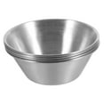 thumbnail image 4 of AURARMLET 4Pcs Metal Ramekins Sauce Cups Silver Condiment Holder For Kitchenware, 4 of 8