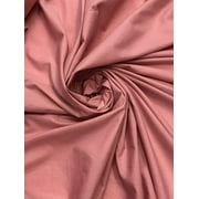Valentina Textile inc, Broadcloth/Poly Cotton Blend Fabric, 58/60" Wide, Sells by The Yard (1 Yard, Dusty Rose)