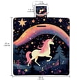 thumbnail image 2 of Unicorn Canvas Outdoor Picnic Mat - Large Size for Family Use - Durable and Easy to Clean - Ideal for Outdoor Activities and Travel - Foldable and Lightweight Design, 2 of 6