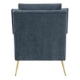 thumbnail image 5 of Bowery Hill 19.5" Mid-Century Fabric Accent Chair in Slate Gray, 5 of 12