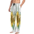 thumbnail image 4 of Sunflowers Bouquet Men's Pajama Pants Lightweight Sleepwear Bottom Lounge Pants, 4 of 6