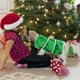 thumbnail image 4 of Traje de perro, disfraz de árbol de Navidad, traje navideño verde, suéter para mascota con hebilla, jersey navideño para cachorro y gato, ropa cálida para perro de Año Nuevo (M), 4 of 5