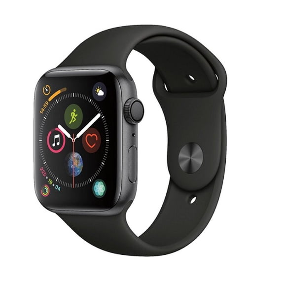 Pre-Owned Apple Watch Gen 4 Series 4 44mm Space Gray Aluminum - Black Sport Band MU6D2LL/A