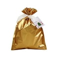 thumbnail image 2 of Drawstring Goodie Bags, Christmas Party Favor Bags, Present Wrapping Bag, Holiday Treats Bags with Ribbon Ties and Tags, for Families Friends Kids in All Occasion of Celebration, 9.4x12.6in, 2 of 6