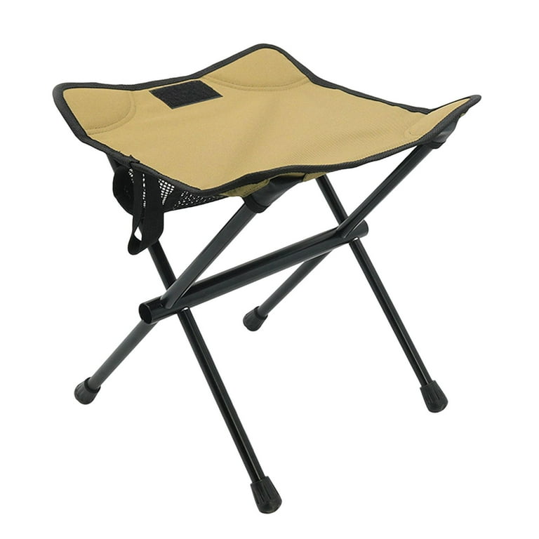 Detachable Fishing Chair Footrest Lazy Seat Aluminum Non-Slip Feet Leg Rest  Portable Folding Footstool Footstool for Hiking Camping Picnic Khaki 