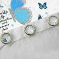 thumbnail image 4 of jejeloiu Kawaii Butterfly Black Out Curtains,Chic Leopard Print Curtains Pack of 2 (42x63 Each),Blue Black Bedroom Curtains For Girls Teens,Ultra Soft Home Decor, 4 of 6