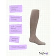 thumbnail image 3 of MeMoi Girls Ultra-Soft Opaque Pima Cotton-Rich Mini-Ribbed Sweater Tights - Girls - Female, 10, Taupe, 3 of 12