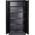 thumbnail image 6 of Unassembled Steel Storage Cabinet Recessed Handle, 36"W x 18"D x 72"H, Black, 6 of 7
