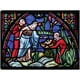 thumbnail image 1 of Cuadro Decorativo - Vitral Moisés en el Nilo Jr  Impresión en canvas, estrechado., 1 of 2