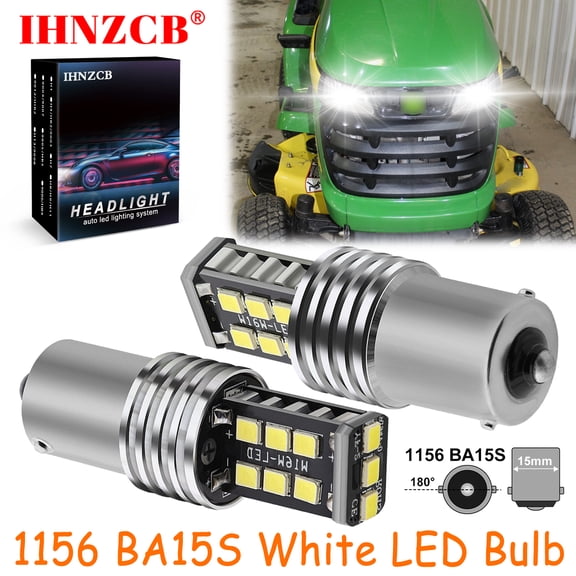 IHNZCB for Husqvarna 960430260 48 Riding Lawn Mower Bulbs 2x Bright Led Light Bulbs