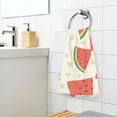 thumbnail image 6 of Dreamtimes Cute Watermelon Slice Cotton Towels Set 2 Pcs Absorbent Hand Towel Face Towels Kitchen Towels Bath Towels for Bathroom Laundry Room Kitchen 16 x 28 Inches, 6 of 7