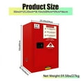 thumbnail image 6 of Chemical Storage Cabinet, Double Cold-Rolled Steel, Fire Safety Cabinet, Flammable Liquid Storage Cabinet, Labs, Industrial Areas, Garages (Red), 6 of 10