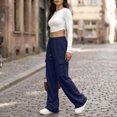 thumbnail image 4 of VV AVEORS Cargo Sweatpants For Women Baggy Drawstring Waist Hiking Pants Lightweight Y2k Athletic Joggers With Pockets Navy XL, 4 of 7