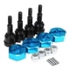thumbnail image 2 of Compatible con el eje de mejora del coche RC WLtoys A979 1/18, juego de piezas de buje hexagonal. negro + azul, 2 of 9