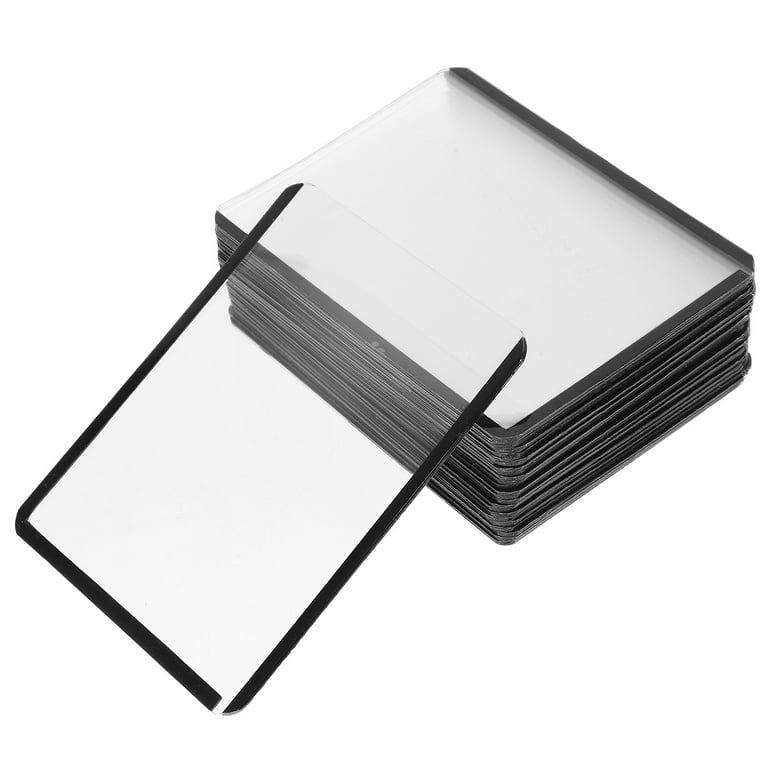 FOMIYES Small Card Sleeves 20Pcs for Card Gaming Black Border 4.05X3.07In -  Walmart.com