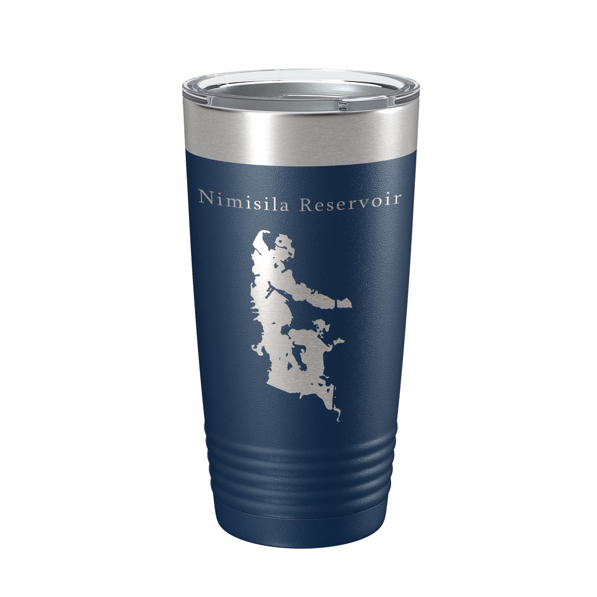 Nimisila Reservoir Tumbler Lake Map Travel Mug Insulated Laser Engraved
