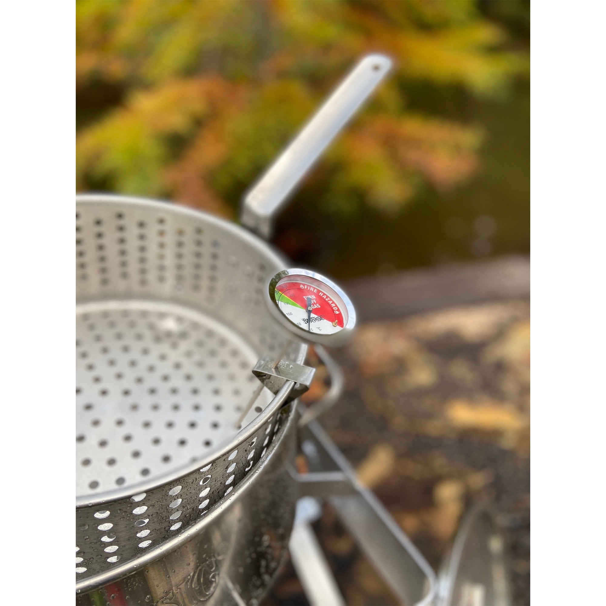 Bayou Classic 1201 10-qt Aluminum Fry Pot Features Perforated Aluminum  Basket Heavy Duty Riveted Handles Perfect For Deep Frying French Fries Hush