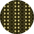 thumbnail image 1 of Ahgly Company Indoor Round Patterned Night Black Area Rugs, 6' Round, 1 of 6