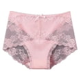 thumbnail image 2 of Womens Underwear Lace Safety Pants Mid Waist Solid Breathable, 2 of 4