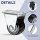 thumbnail image 3 of Ruedas de Caster Fijas Uxcell de 1", Ruedas Pequeñas No Giratorias para Muebles, Cajones, Contenedores de Almacenamiento, Proyecto de Bricolaje, 4 Pcs Negros, 3 of 6