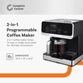 thumbnail image 2 of Complete Cuisine 2-in-1 Programmable Coffee Maker, 12-Cup Pot & Single-Serve Pod, 2 of 11