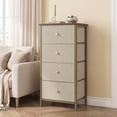 thumbnail image 4 of CONCETTA 4-Drawer Fabric Dresser Storage Chest for Bedroom, Closet, Storage Furniture for Adults, Khaki, 4 of 7