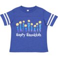 thumbnail image 3 of Inktastic Happy Hanukkah with lit candles Boys or Girls Toddler T-Shirt, 3 of 5