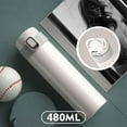 thumbnail image 5 of witspace 16 Oz/500 Ml Insulated Water Bottle, Stainless Steel Thermo Coffee Travel Mug, Thermal Cup with Snap Flip Lid, 𝖡𝖯𝖠 𝖥𝗋𝖾𝖾 for Hot and Cold Drinking, 5 of 6