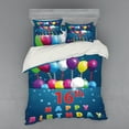 thumbnail image 2 of Ambesonne Colorful Bedding Set 3 Pcs, 16 Party, Twin, Multicolor, 2 of 3