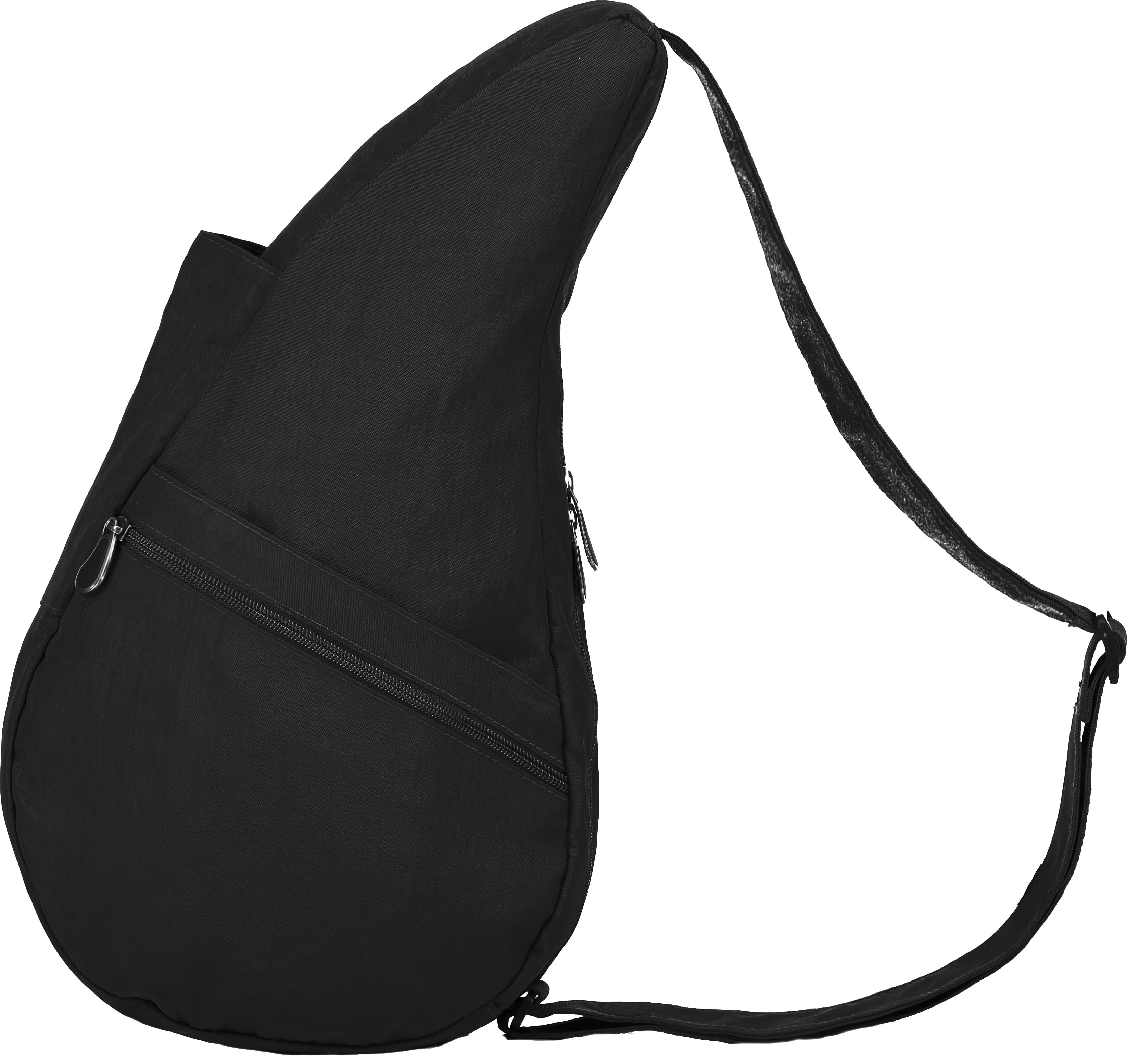 AmeriBag 15" Nylon Crossbody Sling Healthy Back Bag (Black)