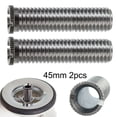 thumbnail image 1 of 1/2/5Pc 35mm 45mm Kitchen Sink Basket Strainer Waste Threaded Screw Connector, 1 of 4