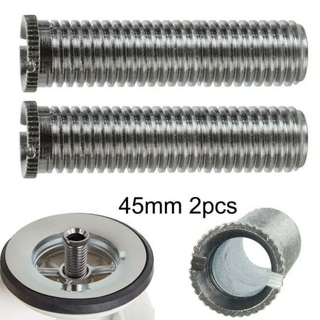 

Ruibeauty 2Pcs 1.8inch Kitchen Sink Basket Strainer Waste Threaded Screw Connector