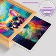 thumbnail image 4 of Hippie Chihuahua Portrait oil painting Watercolor Tie-dye Vintage Acrylic Plaque with Wood Photo Frame Box Dog Lover Gifts Idea Light Box - 00015, 4 of 5