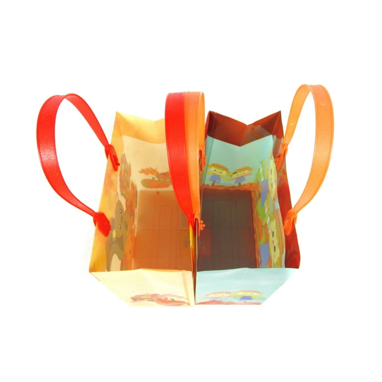 25-Pack Pastel-Colored Paper Gift Bags with Handles for Goodies