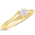 thumbnail image 2 of SuperJeweler Diamond Solitaire Promise Ring In Yellow Gold For Women, 2 of 6