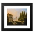 thumbnail image 2 of Lancelot-Théodore Turpin de Crissé 23x20 Black Modern Framed Museum Art Print Titled - Florence from the Boboli Gardens, 2 of 5