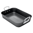 thumbnail image 3 of Farberware Buena Cocina Nonstick Roaster with Rack, 15-Inch x 11-Inch, Gray, 3 of 5