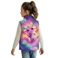thumbnail image 3 of Pzuqiu Dragon Kid Outerwear Vest Size 4 Fashion Zipper Winter Sleeveless Jacket with Pockets Stand Collar Warm Vests for Kids Polyester Toddler Girl Clothes for Daily Life, 3 of 7