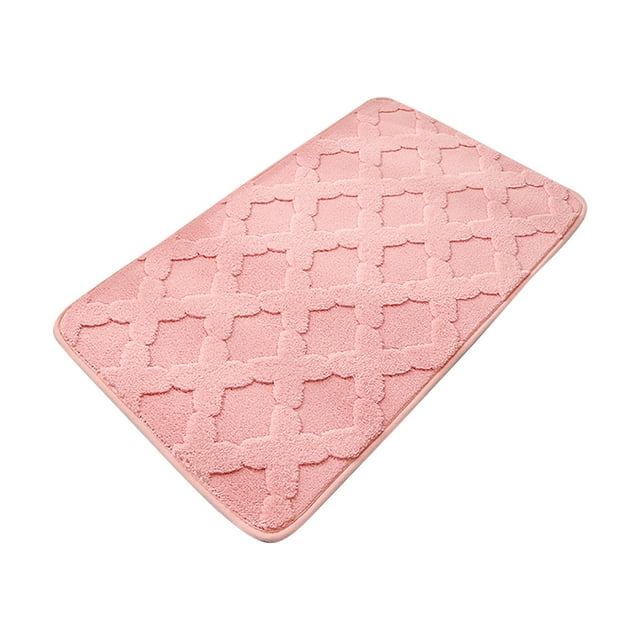 Alfombrillas de Piso para Casa Color Sólido Absorbente Alfombra de Baño, 38x58cm Multi Color Patrón Alfombra de Puerta Frontera para la Ducha de Entrada, Alfombra de Piso de Baño