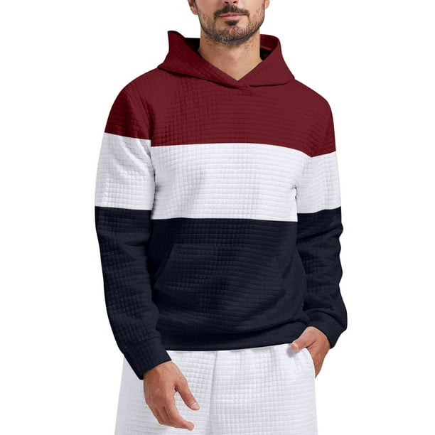 PMUYBHF Male Sweatshirts Men Hoodies Male Autumn and Winter Color
