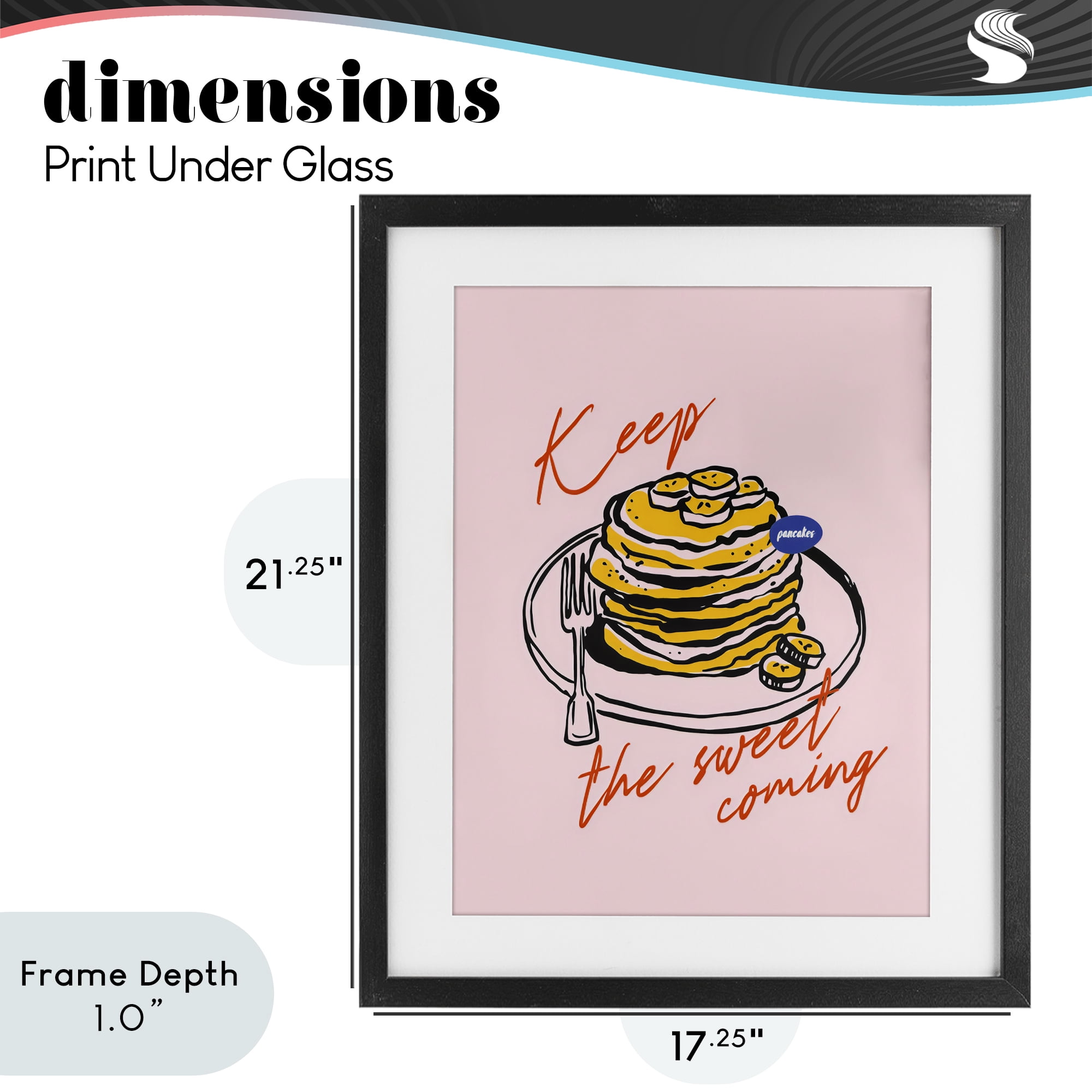 Stupell Industries Keep The Sweet Coming Black Framed Print Under Glass, design by The Prints Vibe