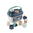 thumbnail image 1 of Fisher-Price Juguete apilable Primeros bloques para bebé, juego de 10 formas para clasificar juegos para bebés a partir de 6 meses, Navy Fawn, 1 of 5