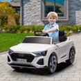 thumbnail image 2 of 12V Ride on Cars Kids for Boys Girls, Licensed Audi SQ8 Ride on Toys with Remote Control, Battery Powered Kids Electric Car Vehicle with Music, LED Lights, 3 Speed, 4 Wheeler, White, 2 of 10