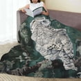 thumbnail image 3 of Owl Blanket Forest Owl Decor Throw Blanket Owl Blanket Gifts for Girls Boys Owl Lovers Winter Super Warm Soft Plush Lightweight Fleece Flannel Sofa Bedding Blanket for Kids Adults Men Women 80"X60", 3 of 6